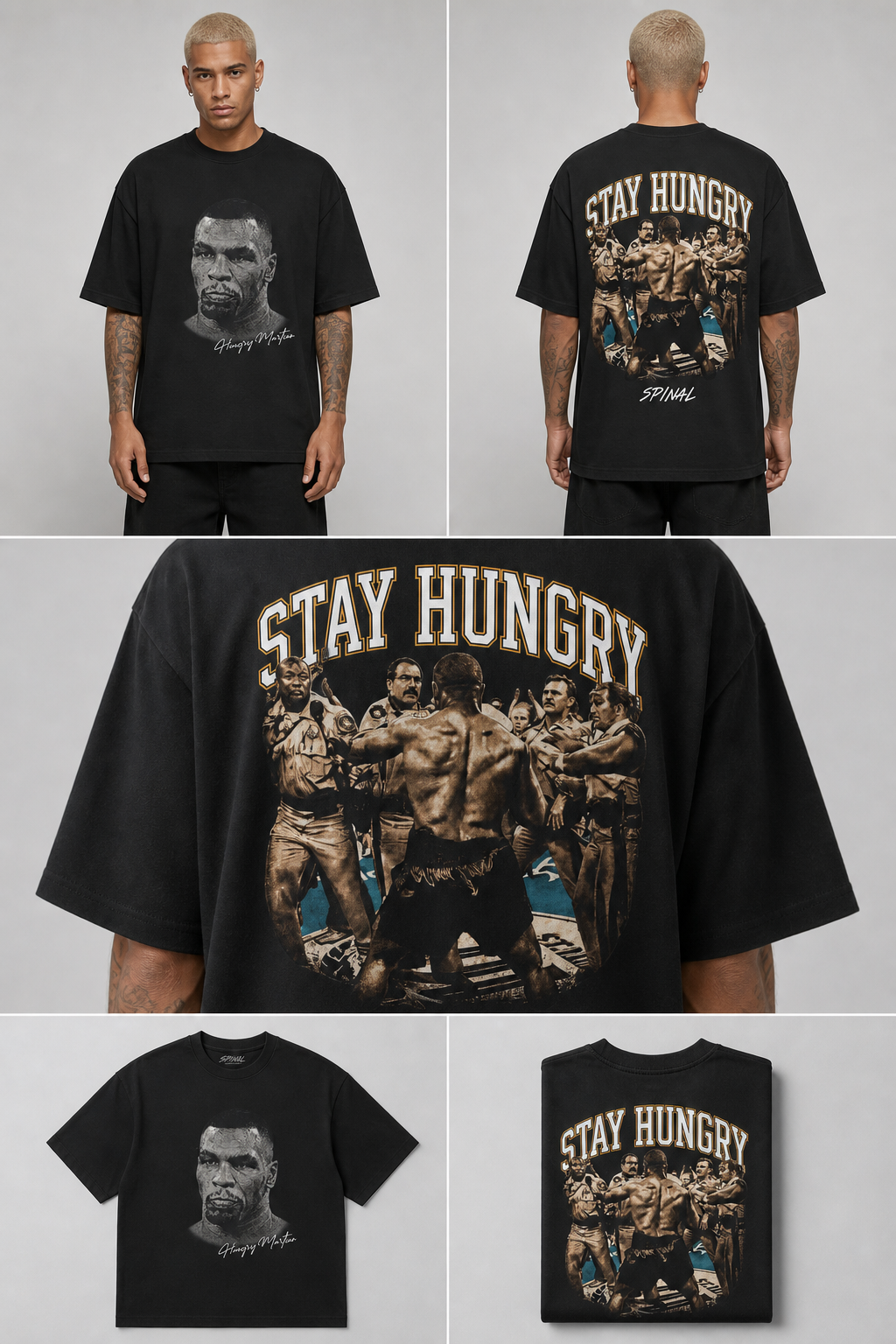 Mike Tyson Stay Hungry — Boxing Graphic T‑Shirt